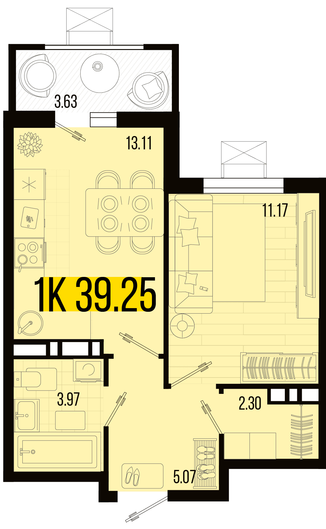 1-к, 37.75 м² · Цветной бульвар